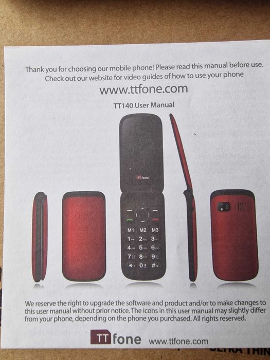 мобільний телефон жабка розкладачка TTfone Flip TT140