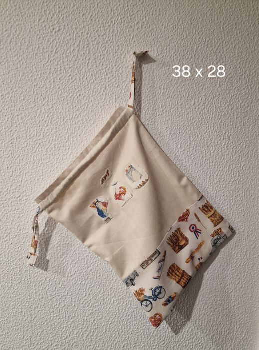 Sacos do pão em tecido