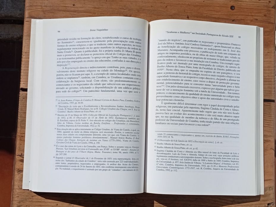 Livro "Senhoras e Mulheres na Sociedade Portuguesa do Século XIX" – Irene Vaquinhas