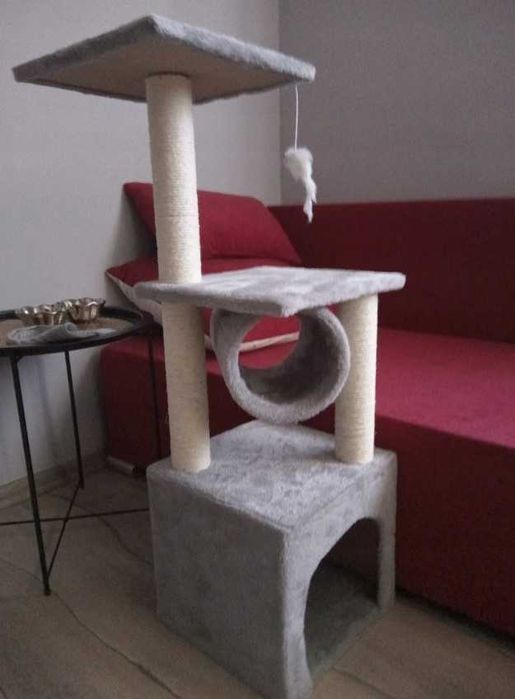 Drapak legowisko słupek do drapania, wieża dla kota 90 cm