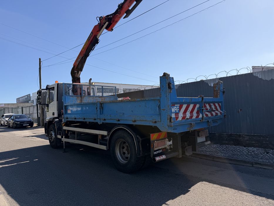 IVECO EUROCARGO 19Ton 280cv Grua Palfinger Pk10000 Basculante Apenas 57.000km ###OPORTUNIDADE###