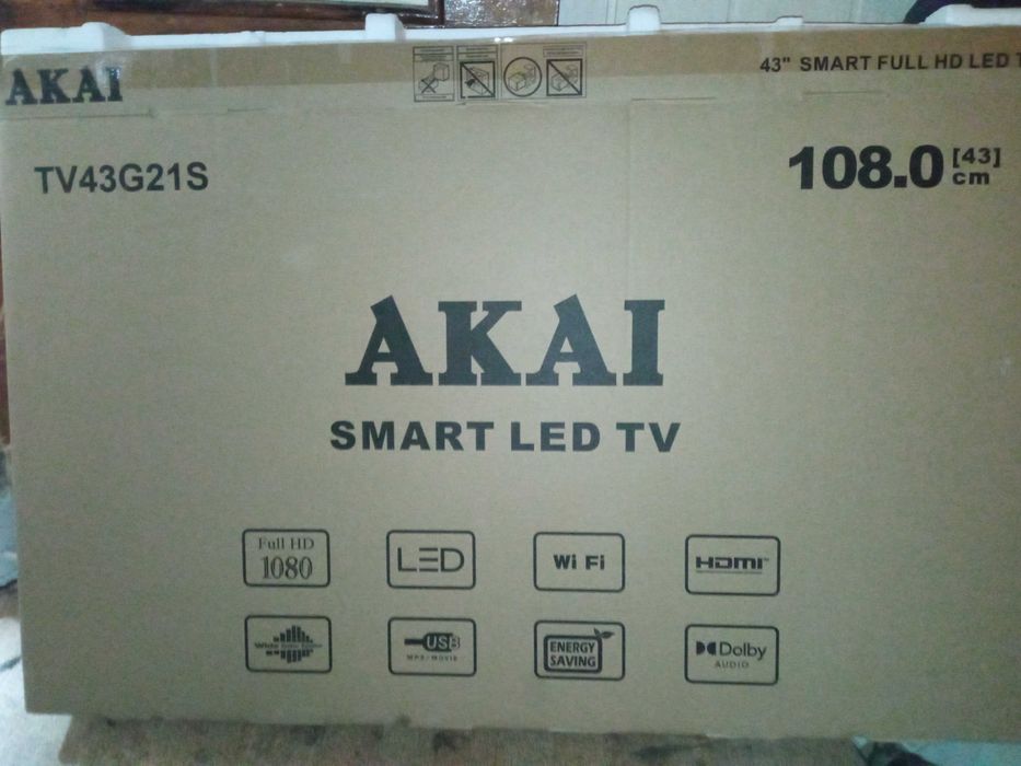 Телевизор  AKAI  TV43G21S битая матрица