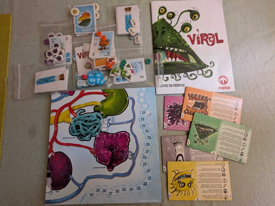 Jogo de Tabuleiro "Viral" (Mebo Games) — Como Novo / Muito Estimado