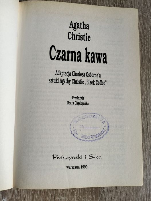 Agatha Christie. Czarna kawa