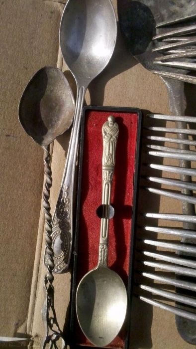 Винтаж: столовые приборы - вилки. ложки Гос.Банкь срібло