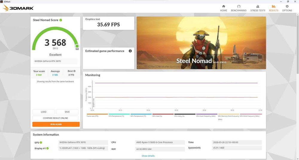 PC Gaming (Ryzen 5600 • RTX 3070 • 16GB RAM)