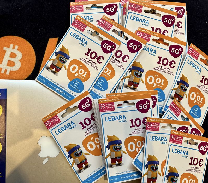 3x Lebara Starter Karta Lebara DE Niemcy +49 SIM 7.00€ Aktywna