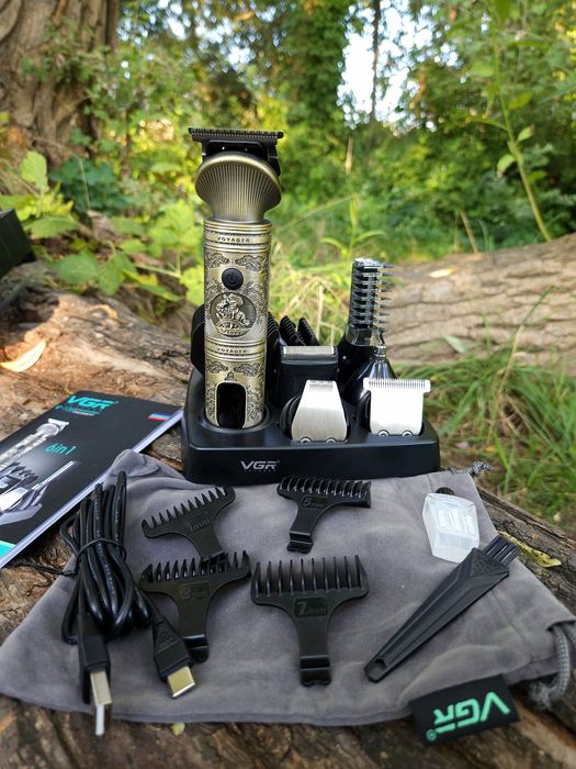 Набір ‼️VGR 106 машинка стрижки тример вуха триммер бороди трімер ніс