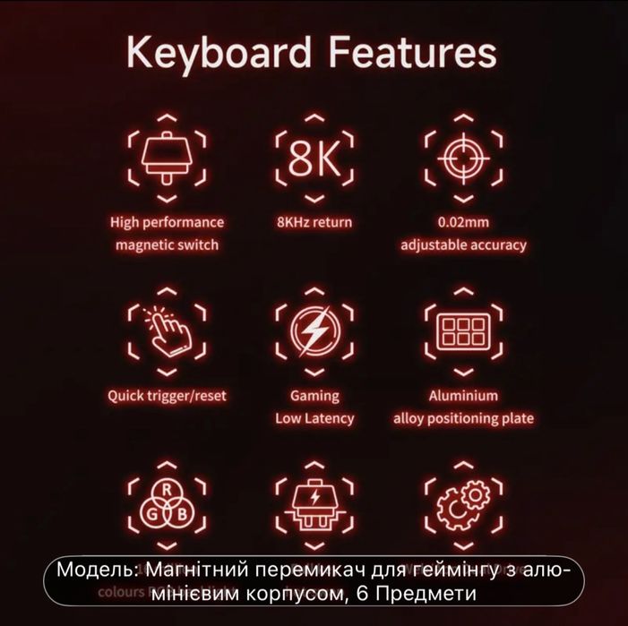 Магнитная клавиатура | клавиатура на желтых свичах | ajazz ak680 max