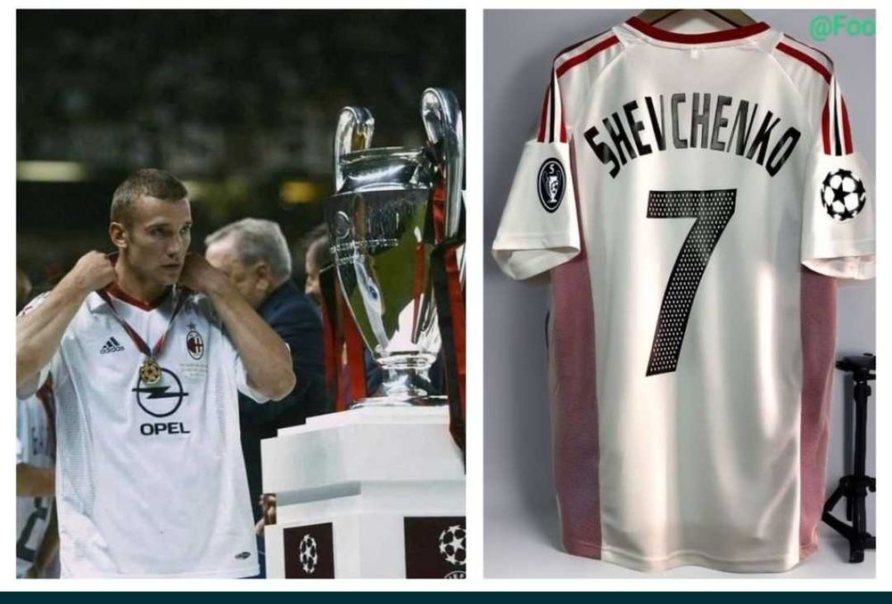 Ретро футболка Андрій Шевченко Мілан AC Milan