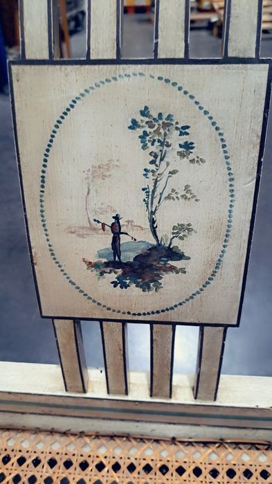 Sofá em palhinha antigo