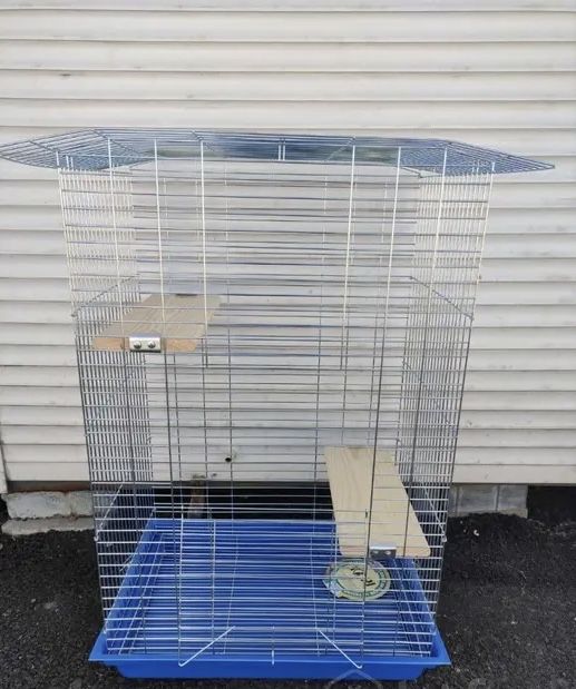 Клетка для шиншиллы" ШИНШИЛЛА-люкс" (565х400х850) цинк