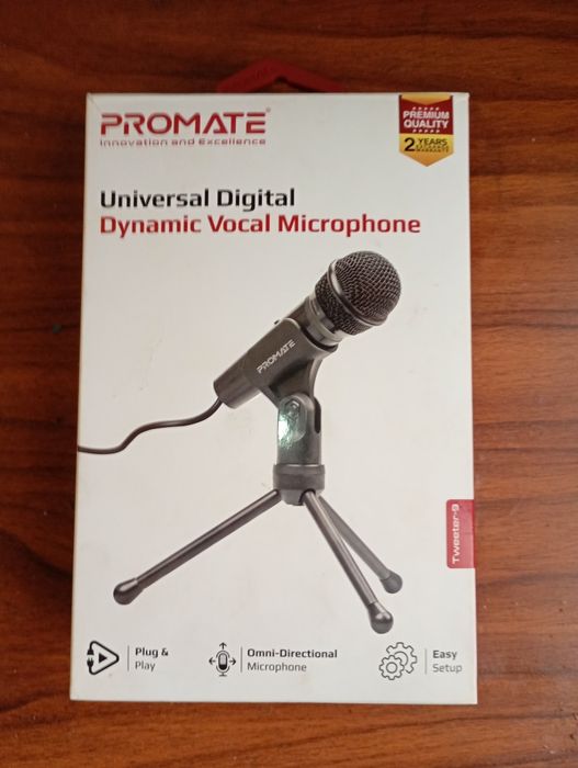 Мікрофон Promate Tweeter-9 Mini-jack 3.5 мм Black (tweeter-9.black)