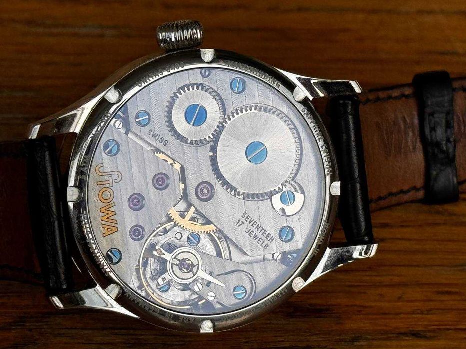 Продам часы STOWA Marine Original на аллигаторе ! OLD LOGO , Редкие !