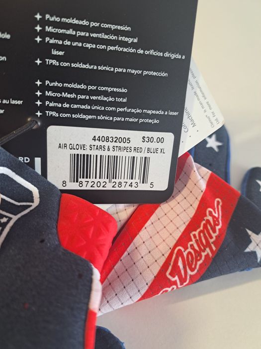 Rękawiczki rowerowe TLD AIR STARS - rozmiar XL – nowe