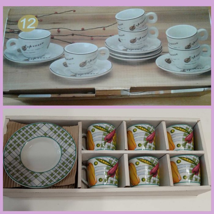 Продам кофейные сервизы на 5 персон на стойке и другие