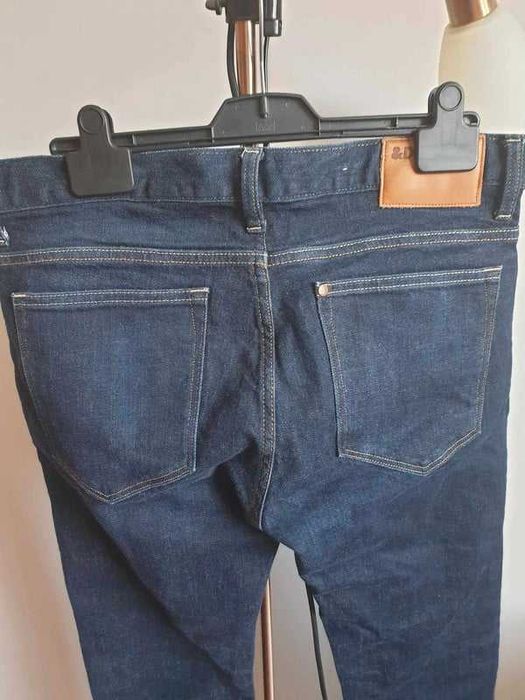 Spodnie jeansowe męskie. Denim, H&M, Slim, 33/34