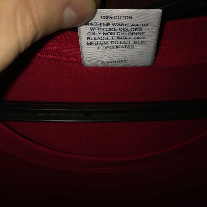 Оригинальная Supreme Bandana Box Logo Tee Red Футболка Красная