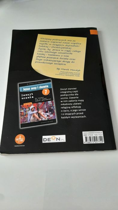 Podręcznik do religii kl 7 Jezus uczy i zbawia wyd. WAM