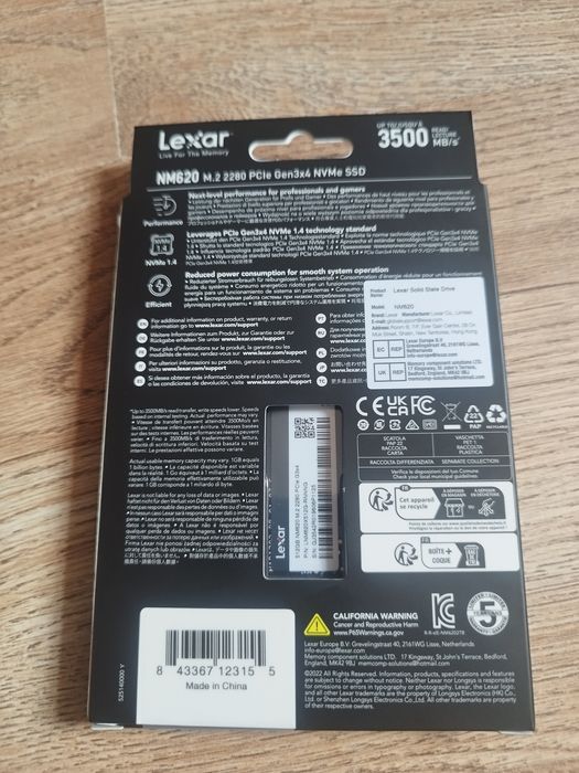 Lexar NM620 Dysk SSD 3500MB/s 512GB