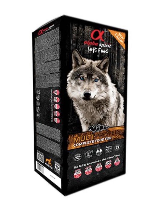 Alpha Spirit Multi-Protein Box - напіввологий корм
