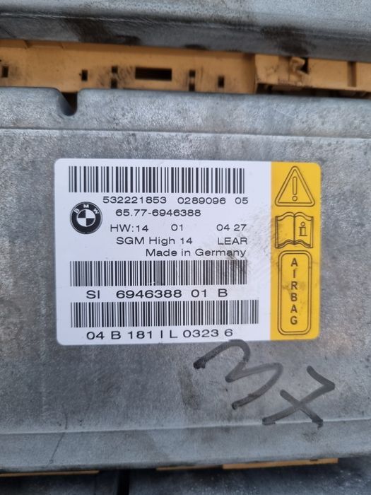 BMW E60 E61  sensor moduł poduszek airbag gateway brama SGM