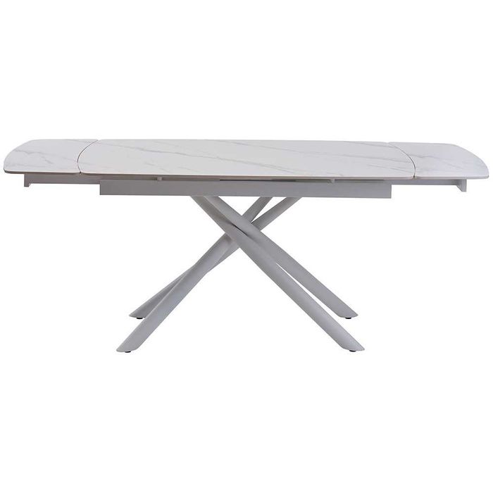Стіл розкладний Concepto PALERMO Marble 140(200)x90 Кераміка Білий