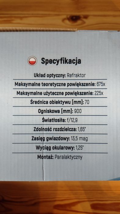 Teleskop Astronomiczny Luneta OPTICON - ProWatcher, akcesoria
