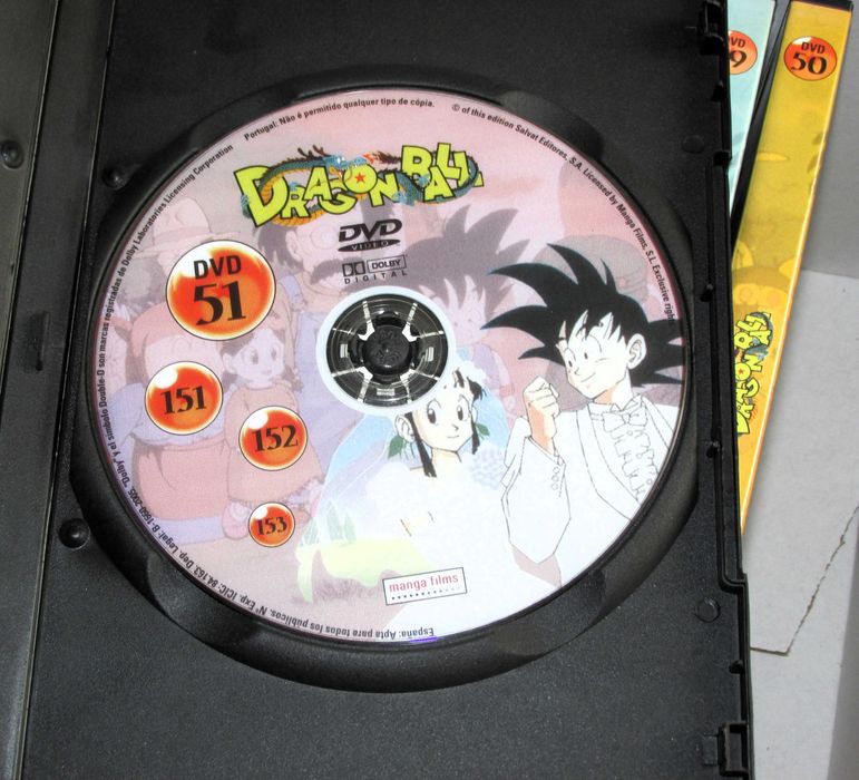 Coleção Completa 51 DVD's Dragon BALL Falado Em Portugues, 153 Ep.