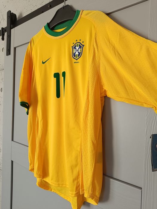 Koszulka reprezentacji Brasil #11 Romário 2000-02 Home Nike Dri-fit
