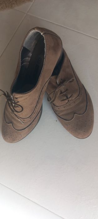 Sapatos senhora camurça