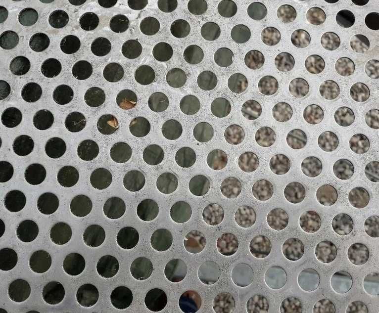 Blacha perforowana, kwasoodporna, 1,5 mm x 2 m x 1 m, otwór 10 mm
