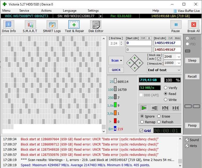 Жорсткий диск Western Digital Blue 750GB, 2.5