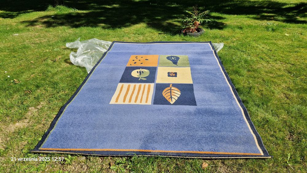 Dywan 200x290 cm granat/niebieski/kolorowy
