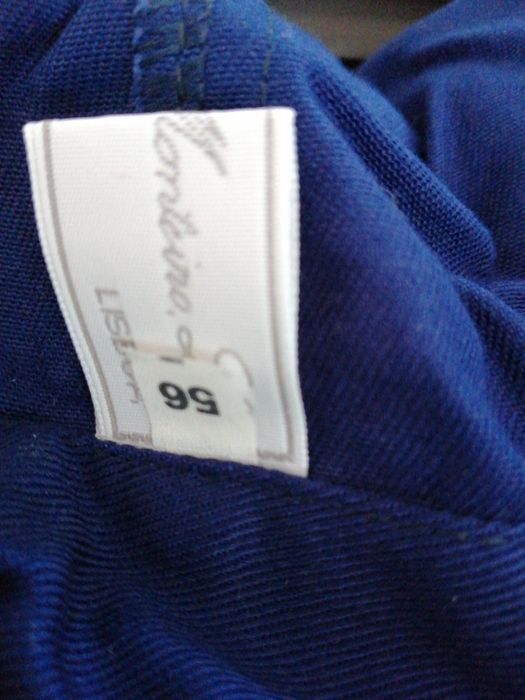 Fato de macaco em sarja azul