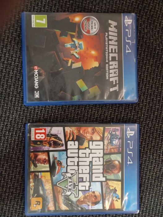 Gry PS4 GTA i Minecraft