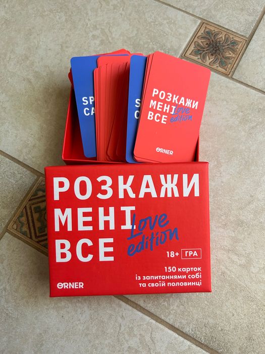 Настільна гра Orner "Розкажи мені все" Love Edition