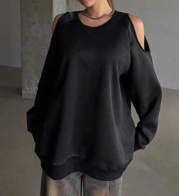 NOWA luźna bluza z odkrytymi ramionami XL