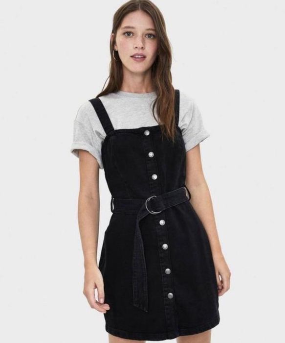 Джинсовый сарафан bershka