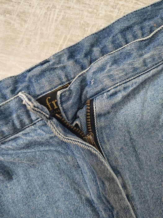 Bawełniane jeansowe spodenki szorty 46/48 dżins wysoki stan