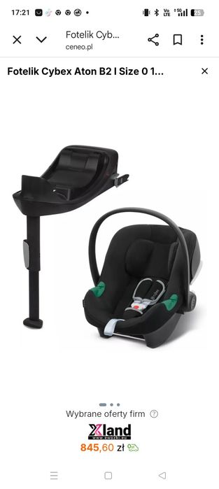 Fotelik / nosidełko z bazą ISOFIX Cybex Aton