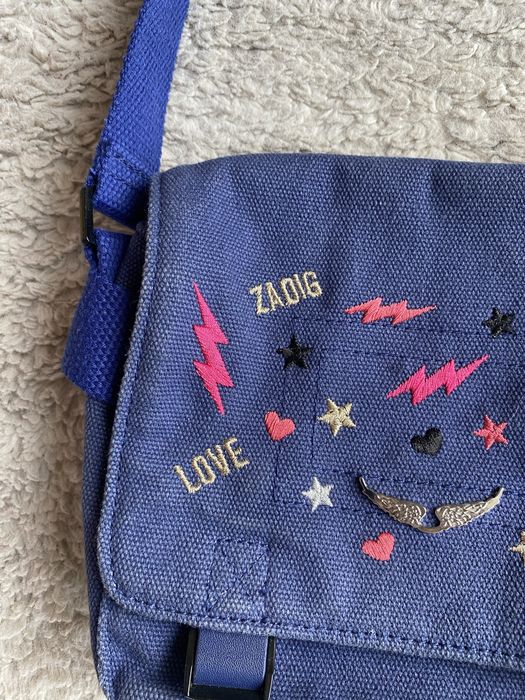 Mala bolsa de ganga Zadig e Voltaire bordada love yourself