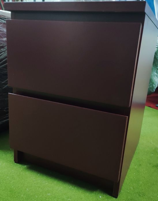 Mesas cabeceira bordô c/2 gavetas