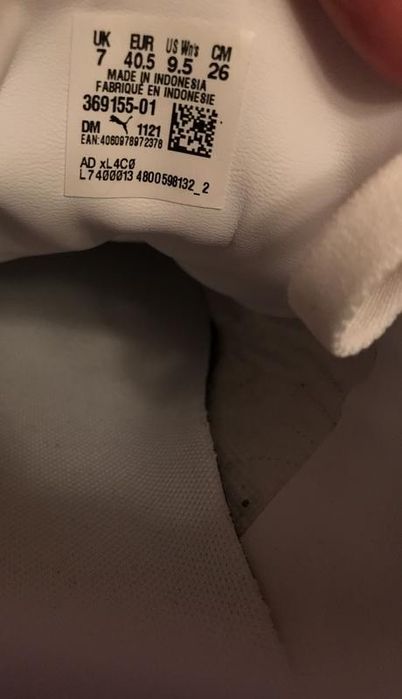 Шкіряні кросівки Puma cali all white