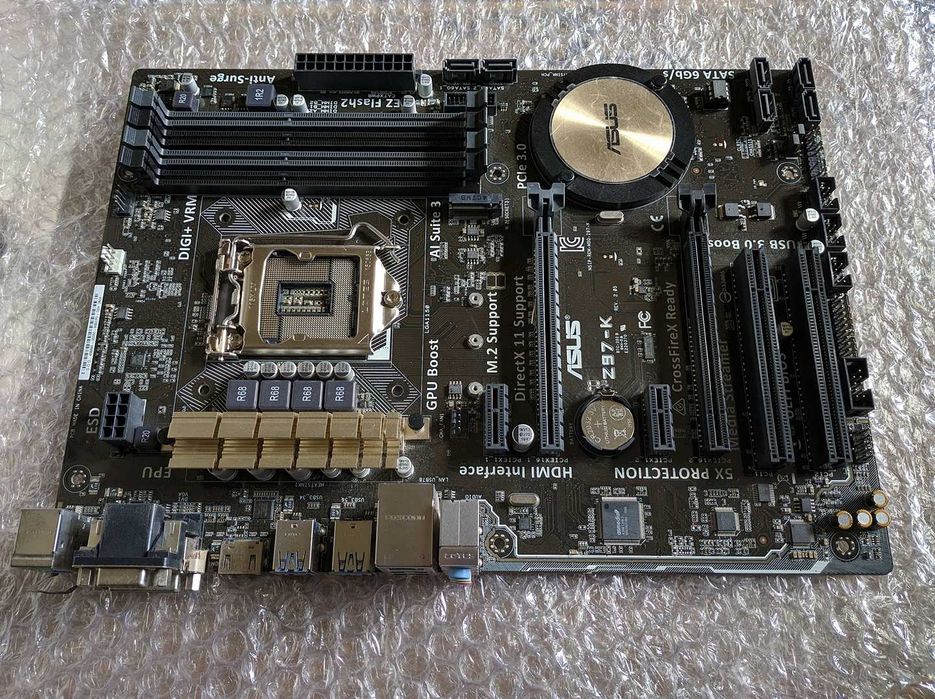 Материнка Asus Z97-K, сокет 1150.