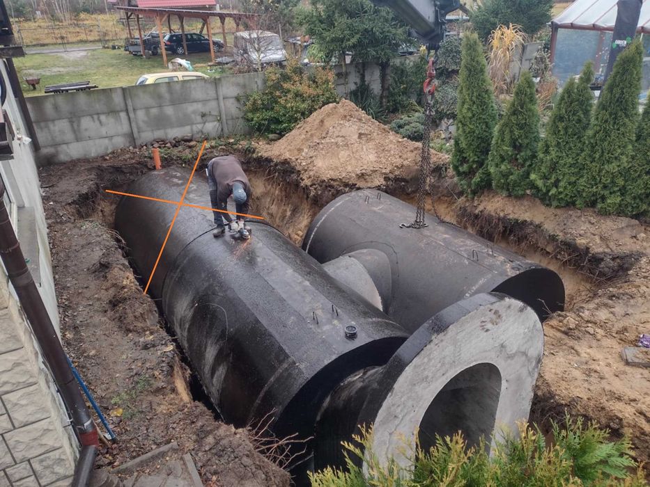 Piwnica betonowa ziemianka 3x350cm B30W8 solidna konstrukcja schody