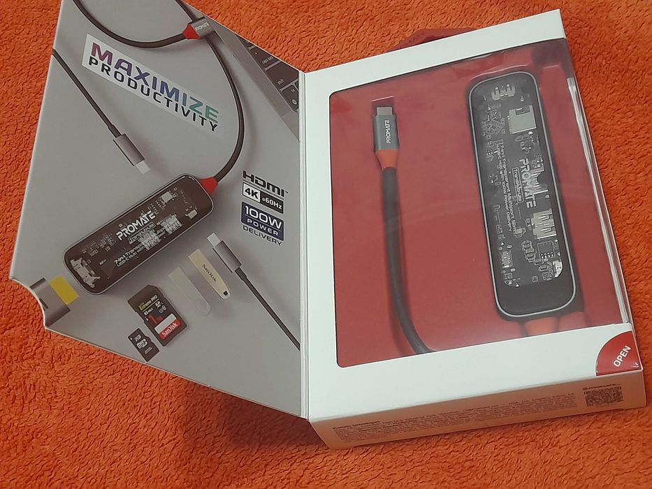 USB-C хаб 7-в-1 Promate. НОВИЙ.