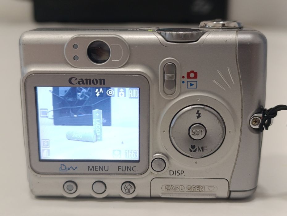 Aparat cyfrowy CANON A520 PowerShot vintage WIZJER MANUAL y2k 4mpx CCD