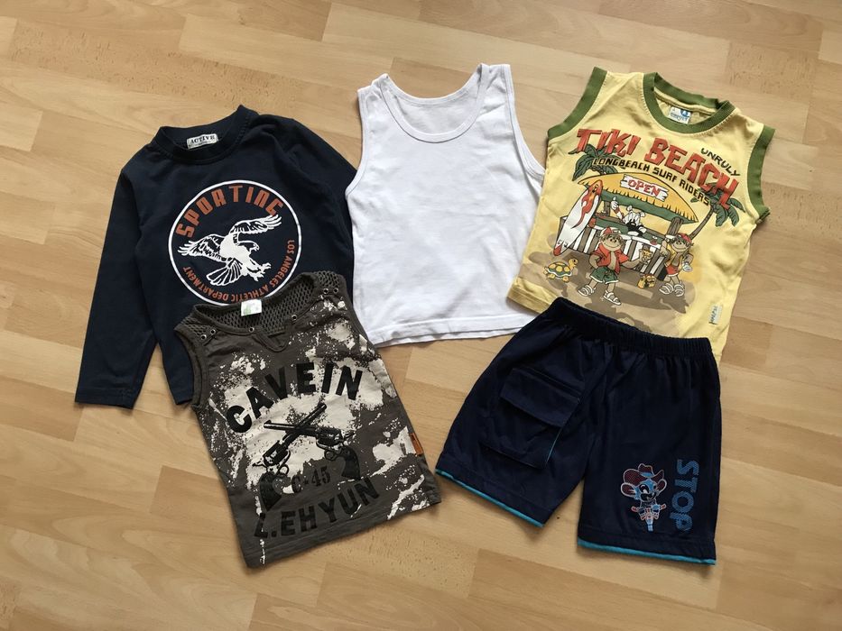 Лот хлопчик за 125 грн футболки, майка, шорти ріст 92-98