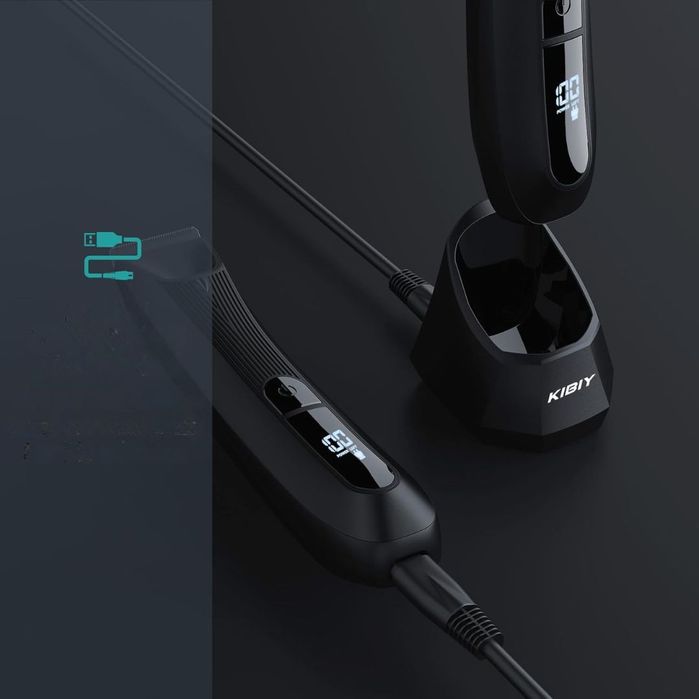 Elektryczna golarka męska do miejsc intymnych wymienne ostrze IPX7 LED